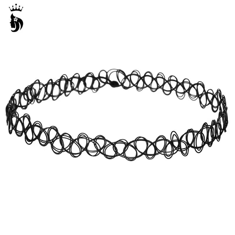 Six-Piece Gothic Lace & Velvet Choker Set