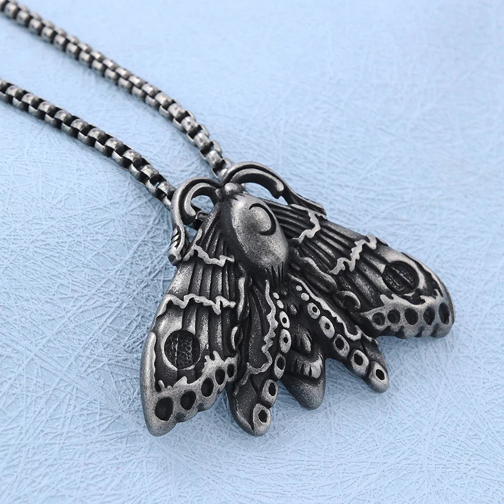 Original close-up of the moon moth pendant