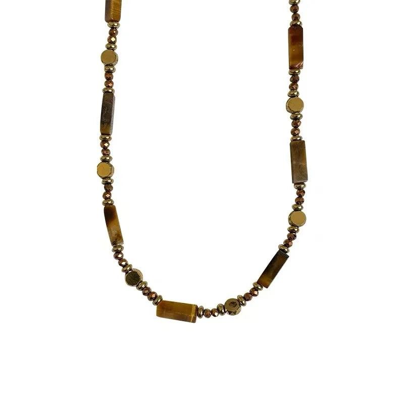 Original tiger-eye necklace detail