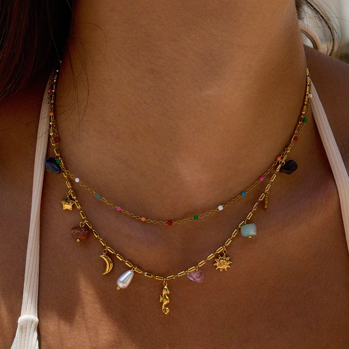 Original celestial layered necklace image 1