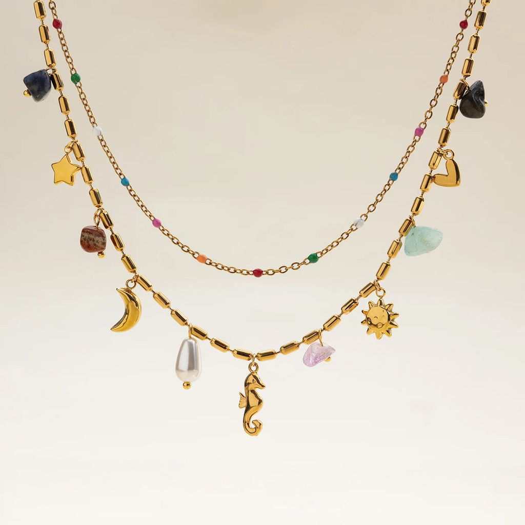 Original celestial layered necklace image 4