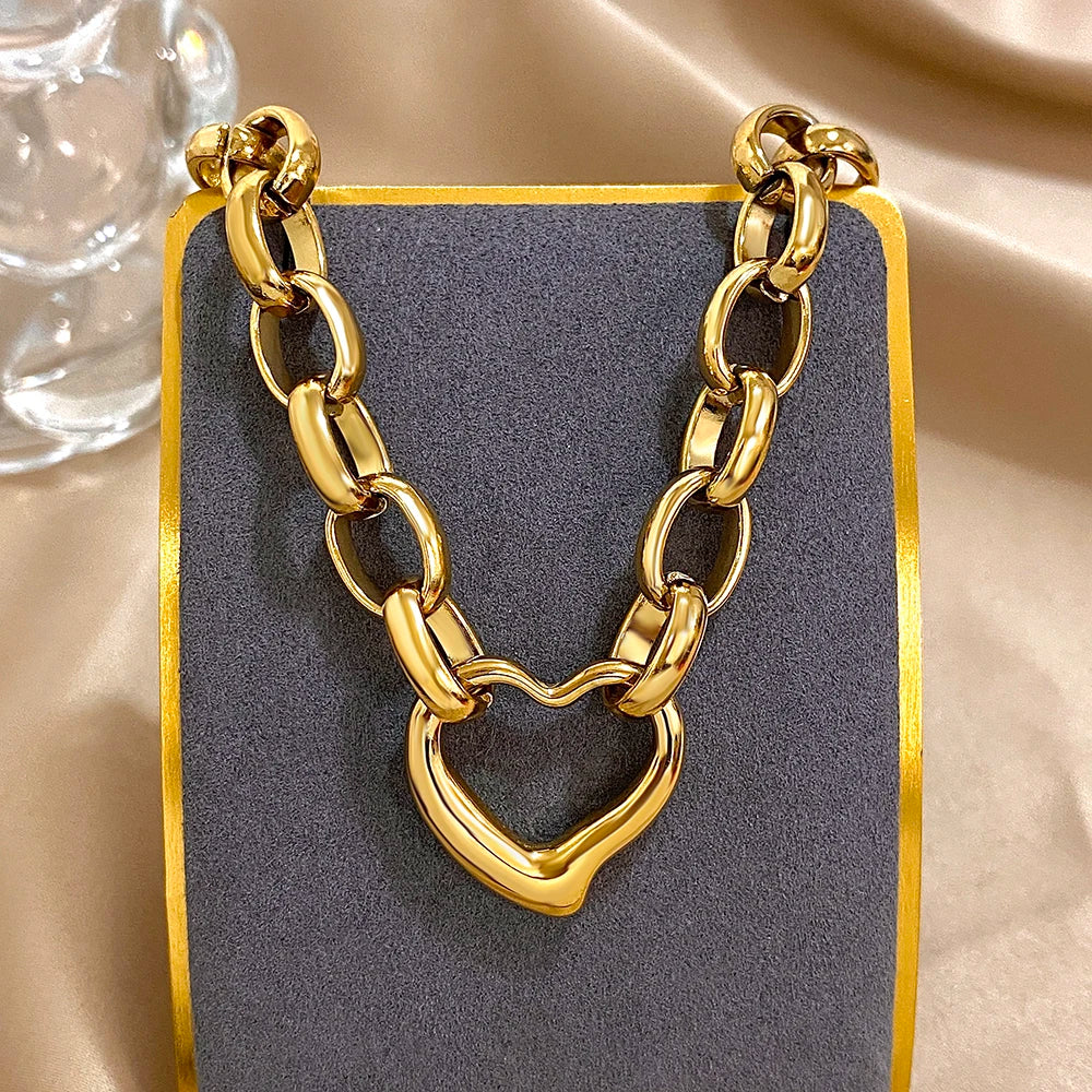 Original irregular heart necklace image 1