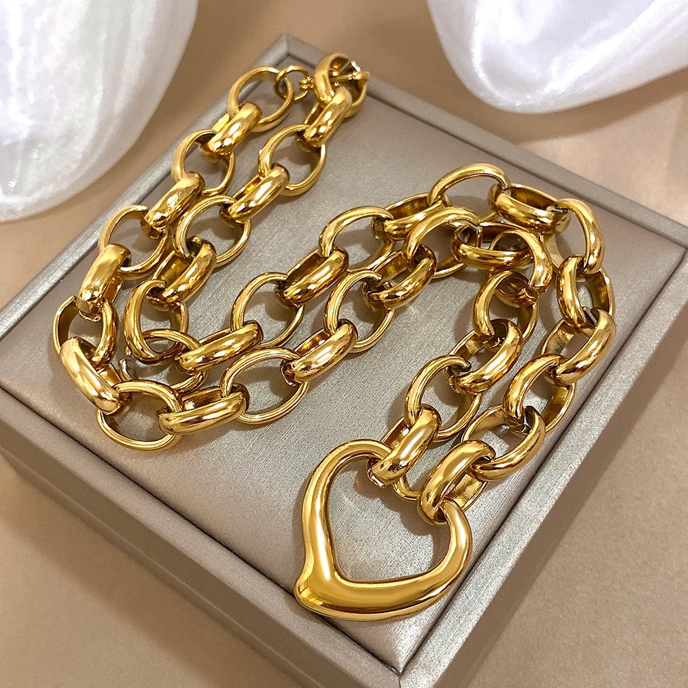 Original irregular heart necklace image 3