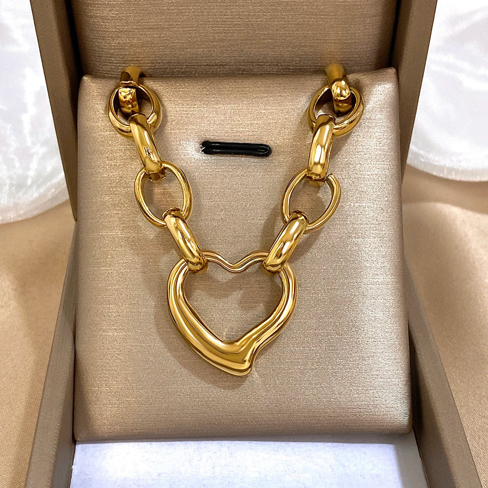 Original irregular heart necklace image 4