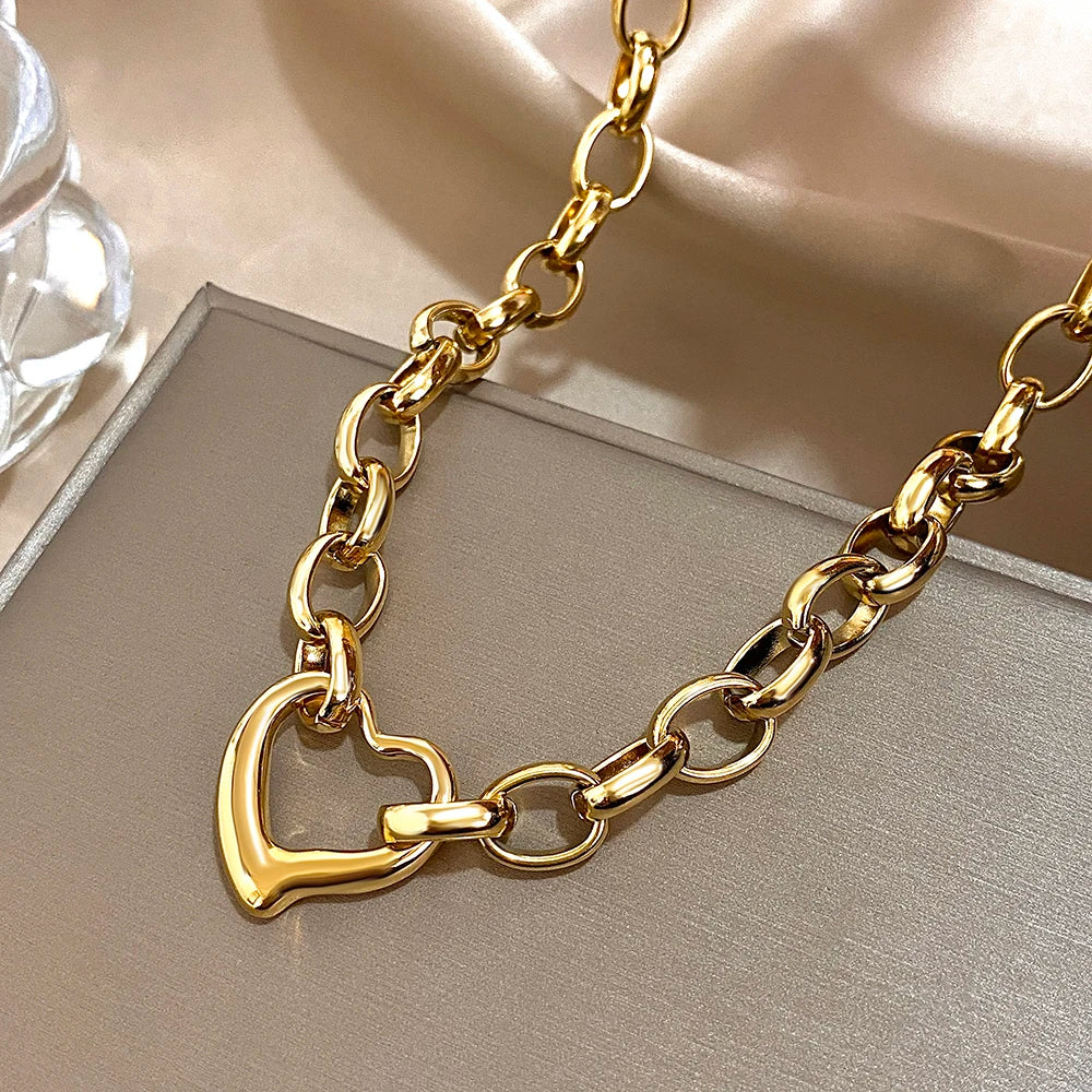 Original irregular heart necklace image 5